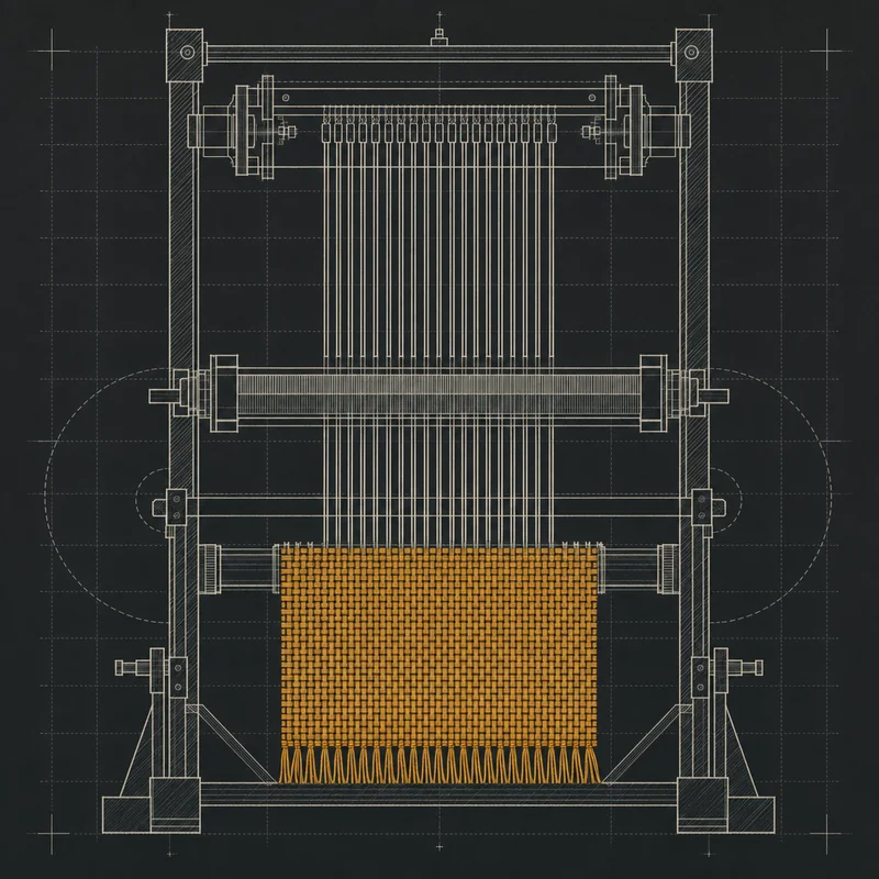 Datasheet schematic of palettes, typography, and brand marks composing into a single styled payload